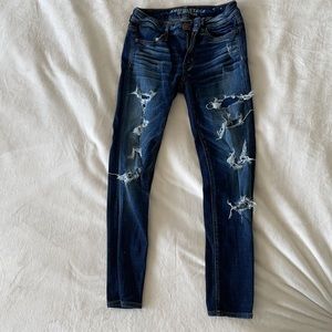 Ripped jeans from American Eagles